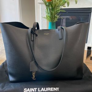 Authentic Saint Laurent (YSL) Tote with pouch attached)